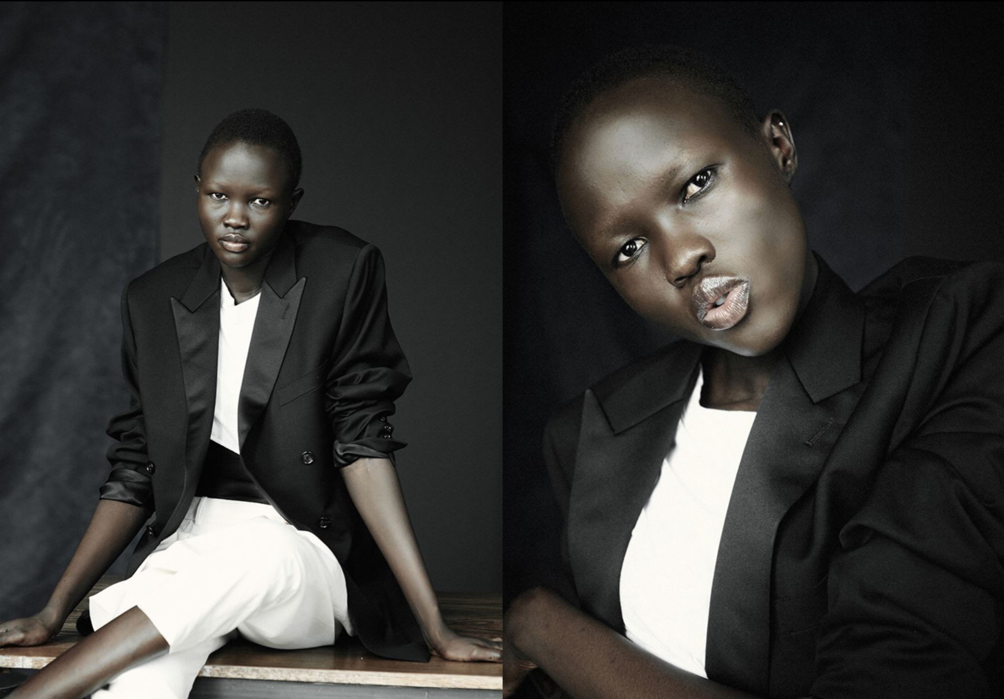 Angok Mayen - Modelo do Sul do Sudão. Atualmente em Nova Iorque.